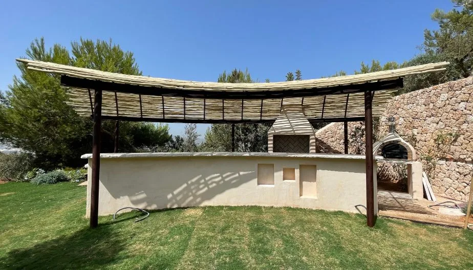Pérgola con madera 4